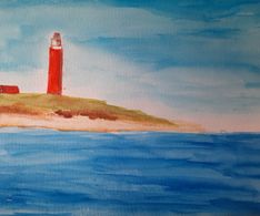 Cocksdorp, aquarel