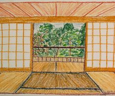 Japans interieur, krijt
