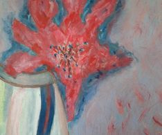 bloem, acryl