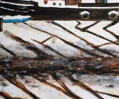 Amstel met ijs, acryl op piepschuim