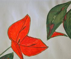 contact 1, aquarel, krijt en inkt, 20 x 30 cm