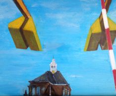 Oosterkerk, acryl