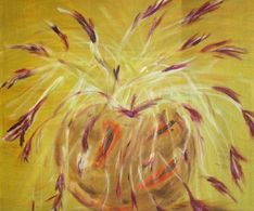 gemberpotje, acryl, 30 x 40 cm
